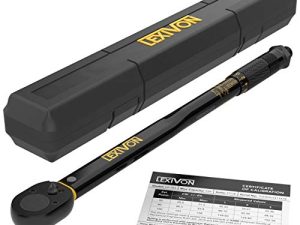 LEXIVON 1/2-Inch Drive Click Torque Wrench 10 ~ 150 Ft-Lb / 13.6 ~ 203.5 Nm (LX-183)