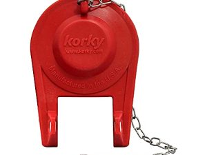 Korky 100BP Ultra High Performance Flapper يناسب معظم المراحيض - مطاط طويل الأمد - سهل التركيب - صنع في الولايات المتحدة الأمريكية ، صغير ، أحمر