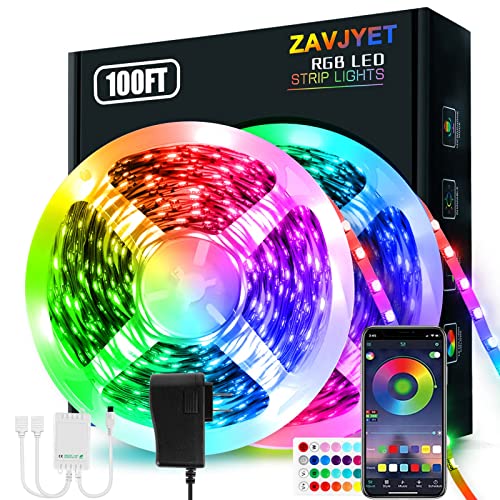أضواء شريط LED ، 100 قدم (2 لفات من 50 قدمًا) شرائط إضاءة حبلية مع جهاز تحكم عن بعد 44 مفتاحًا ، شريط LED لمزامنة الموسيقى RGB 5050 متغير اللون ، أضواء LED للتحكم في تطبيق الهاتف لغرفة النوم ، ديكور المنزل في غرفة المعيشة أضواء شريط LED ، 100 قدم (2 لفات من 50 قدمًا) شرائط إضاءة حبلية مع جهاز تحكم عن بعد 44 مفتاحًا ، شريط LED لمزامنة الموسيقى RGB 5050 متغير اللون ، أضواء LED للتحكم في تطبيق الهاتف لغرفة النوم ، ديكور المنزل في غرفة المعيشة