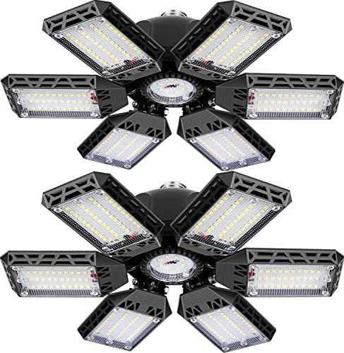 عدد 2 من مصابيح المرآب ، مصباح المرآب LED 160 وات مع 6 + 1 لوحات متعددة المواضع - 16000LM 6500K E26 / E27 أضواء سقف المرآب LED القابلة للتشوه ، مصابيح LED سهلة التركيب للجراج ، ورشة العمل ، خليج الطابق السفلي عدد 2 من مصابيح المرآب ، مصباح المرآب LED 160 وات مع 6 + 1 لوحات متعددة المواضع - 16000LM 6500K E26 / E27 أضواء سقف المرآب LED القابلة للتشوه ، مصابيح LED سهلة التركيب للجراج ، ورشة العمل ، خليج الطابق السفلي