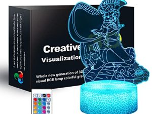 FARSUOPPE 3D Anime Illusion Lamp ، Remote Touch 16 Color Changing Room Decor Night Light Birthday هدايا عيد الميلاد للأطفال ، الأولاد ، الفتيات