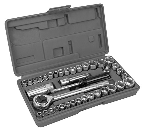 أداة الأداء W1173 SAE / Metric 40 قطعة مجموعة مقابس (محرك 1/4 بوصة و 3/8 بوصة) ، فضي أداة الأداء W1173 SAE / Metric 40 قطعة مجموعة مقابس (محرك 1/4 بوصة و 3/8 بوصة) ، فضي