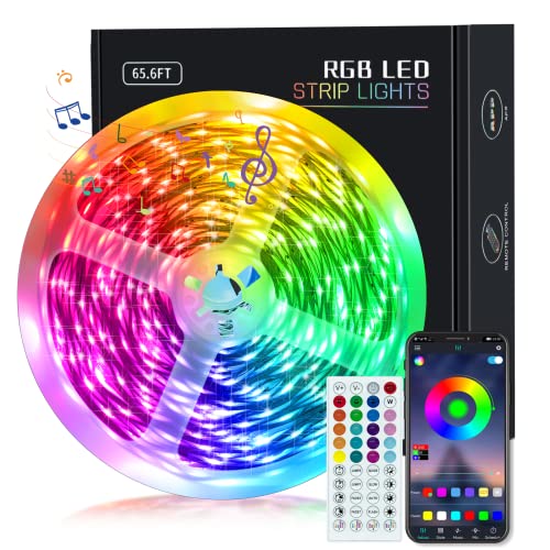مصابيح KEELIXIN 65.6ft LED لغرفة النوم ، شريط إضاءة LED ، مزامنة الموسيقى ، شريط إضاءة LED ، أضواء شريط RGB LED مع تطبيق Bluetooth وجهاز تحكم عن بعد ، Luces LED para Cuarto ، مصابيح LED لتزيين المنزل بالغرفة مصابيح KEELIXIN 65.6ft LED لغرفة النوم ، شريط إضاءة LED ، مزامنة الموسيقى ، شريط إضاءة LED ، أضواء شريط RGB LED مع تطبيق Bluetooth وجهاز تحكم عن بعد ، Luces LED para Cuarto ، مصابيح LED لتزيين المنزل بالغرفة