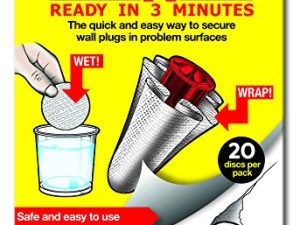 WETNFIX (20 قرصًا) - تثبيت مثبتات الحائط بسرعة! مثالية لتركيبات الحائط السائبة مثل قضبان الستائر وحوامل ورق التواليت. مثالية للجدار الجاف والبناء.