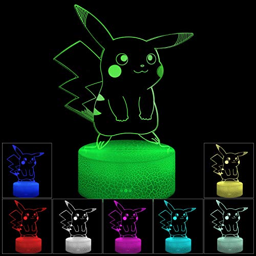 JIAKAI 3D Illusion LED Night Light ، 7 ألوان متغيرة تدريجية تعمل باللمس مصباح طاولة USB لهدايا الأعياد أو ديكورات المنزل (حيوان ثلاثي الأبعاد) 002 JIAKAI 3D Illusion LED Night Light ، 7 ألوان متغيرة تدريجية تعمل باللمس مصباح طاولة USB لهدايا الأعياد أو ديكورات المنزل (حيوان ثلاثي الأبعاد) 002