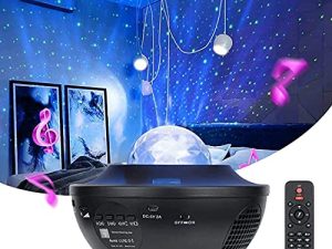 جهاز عرض Galaxy لغرفة النوم ، جهاز عرض Starlight ، 3 في 1 Starry Night Light Projector مع مكبر صوت بلوتوث وجهاز تحكم عن بعد ، جهاز عرض Star Projector Galaxy Light ، جهاز عرض كونستيليشن ، Sky Light (تحكم صوتي)