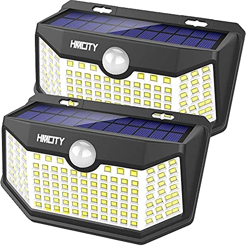 مصابيح HMCITY تعمل بالطاقة الشمسية في الهواء الطلق 120 LED مع عاكس للأضواء و 3 أوضاع إضاءة ، مصابيح أمان بمستشعر الحركة ، IP65 تعمل بالطاقة الشمسية مقاومة للماء لساحة الحديقة (عبوتان) مصابيح HMCITY تعمل بالطاقة الشمسية في الهواء الطلق 120 LED مع عاكس للأضواء و 3 أوضاع إضاءة ، مصابيح أمان بمستشعر الحركة ، IP65 تعمل بالطاقة الشمسية مقاومة للماء لساحة الحديقة (عبوتان)