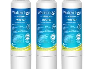 فلتر مياه ثلاجة معتمد من Waterdrop DA29-00020B NSF 53 & 42 ، بديل لجهاز Samsung HAF-CIN / EXP ، DA29-00020A / B ، DA29-00020B-1 ، RF263BEAESR ، RF28HMEDBSR ، RS25J500DSR ، RF4287HARS ، 3 مرشحات