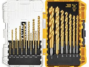 DEWALT التيتانيوم نيتريد مجموعة مثقاب مطلية ، Pilot Point ، 21 قطعة (DW1361)
