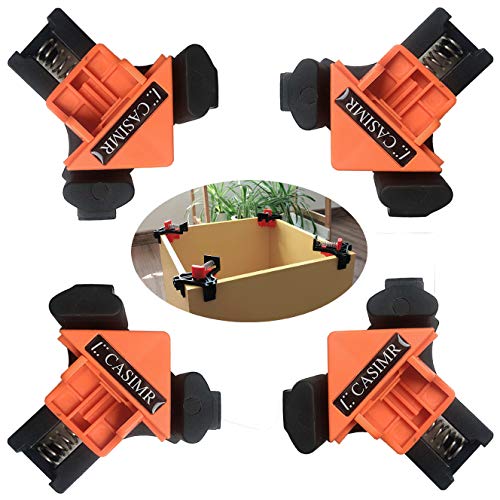 C CASIMR 90 درجة زاوية المشبك ، 4 قطع قابل للتعديل مقبض واحد الربيع تحميل الزاوية اليمنى المشبك ، سوينغ النجارة كليب المشبك أداة C CASIMR 90 درجة زاوية المشبك ، 4 قطع قابل للتعديل مقبض واحد الربيع تحميل الزاوية اليمنى المشبك ، سوينغ النجارة كليب المشبك أداة