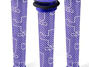 3 عبوات فلاتر مسبقة بديلة لـ Dyson - مرشح فراغ متوافق مع Dyson V6 V7 V8 DC59 DC58 يستبدل الجزء 965661 01 (3 عبوات)