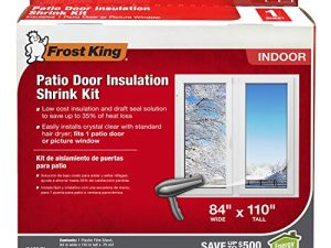 مجموعة النوافذ المنكمشة Frost King V76H 84 بوصة في 110 بوصة ، شفافة