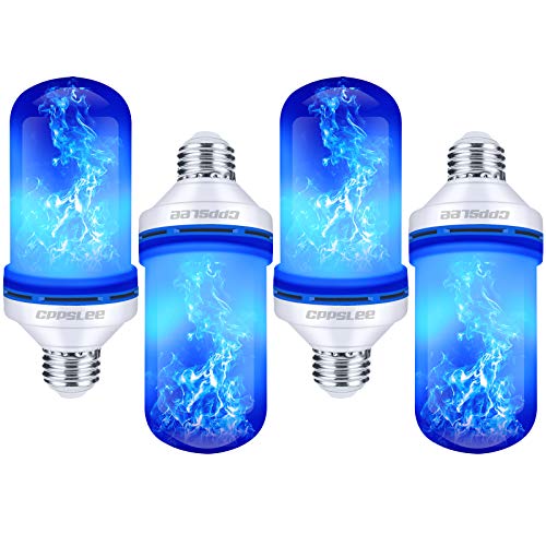 CPPSLEE Christmas Decorations LED Flame Light Bulbs، 4 Modes Fire Light Bulb، E26 Base Flame Bulb، Christmas Party، Outdoor and Outdoor Home Decoration (Blue، 4 Pack) CPPSLEE Christmas Decorations LED Flame Light Bulbs، 4 Modes Fire Light Bulb، E26 Base Flame Bulb، Christmas Party، Outdoor and Outdoor Home Decoration (Blue، 4 Pack)