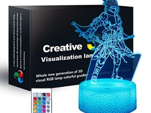 FARSUOPPE 3D Anime Illusion Lamp ، Remote Touch 16 Color Changing Room Decor Night Light Birthday هدايا عيد الميلاد للأطفال ، الأولاد ، الفتيات