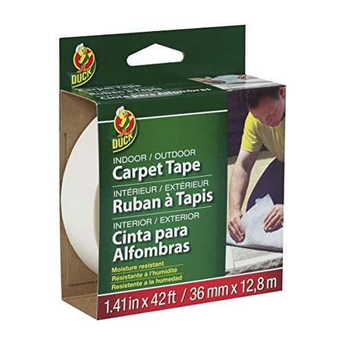 Duck Brand 286373 شريط سجاد داخلي / خارجي ، 1.41 بوصة × 42 قدم ، أبيض Duck Brand 286373 شريط سجاد داخلي / خارجي ، 1.41 بوصة × 42 قدم ، أبيض