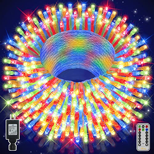 مصابيح أولية للكريسماس في الهواء الطلق ، 400 LED 131 قدمًا من مصابيح شجرة الكريسماس المقاومة للماء ، 8 أوضاع من أضواء سلسلة الجنية لتزيين حفلات الزفاف الخارجية / الداخلية (متعدد الألوان) مصابيح أولية للكريسماس في الهواء الطلق ، 400 LED 131 قدمًا من مصابيح شجرة الكريسماس المقاومة للماء ، 8 أوضاع من أضواء سلسلة الجنية لتزيين حفلات الزفاف الخارجية / الداخلية (متعدد الألوان)